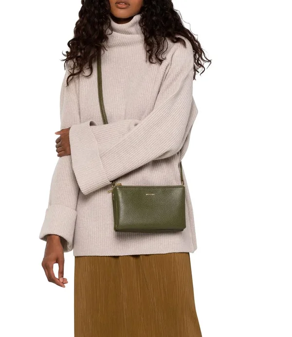 Matt & Nat Triplet Crossbody Bag - Leaf