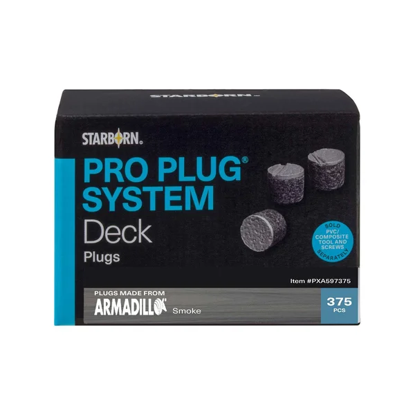 Starborn Industries Pro Plugs for Armadillo Decking - 375 Count - Armadillo Lifestyle Walnut