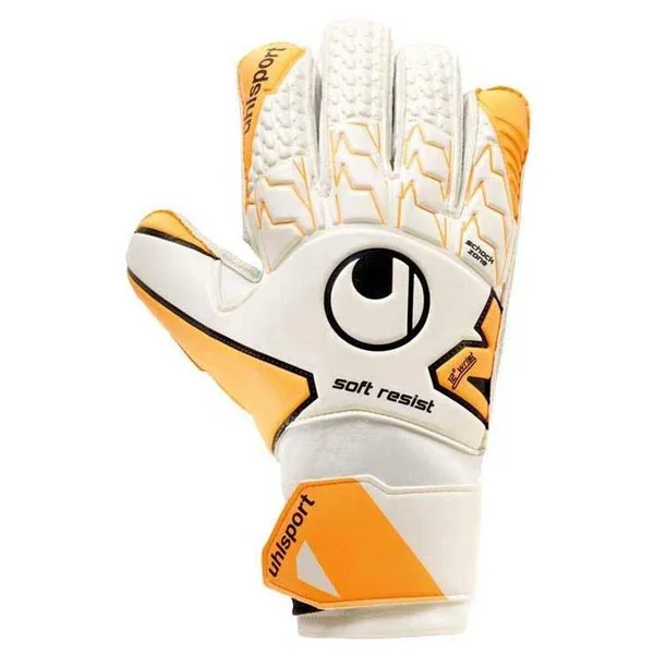 Uhlsport Soft Resist Goalkeeper Gloves Size White 7.5