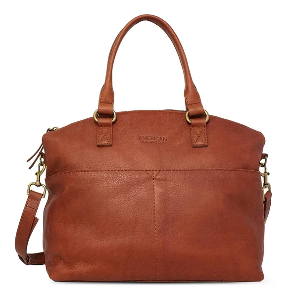 American Leather Co. Carrie Dome Satchel Sand, Boscov&s