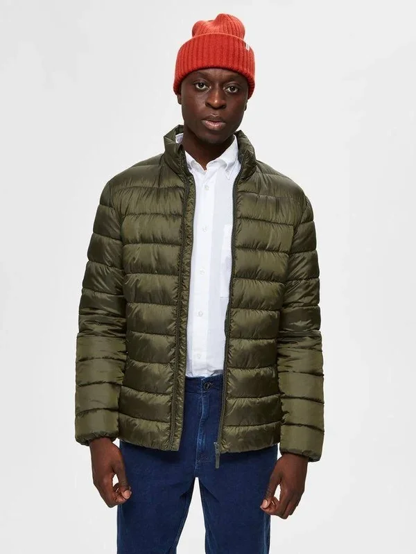 Selected Homme Recycled Polyester Sustainable Puffer Jacket - Green (S)