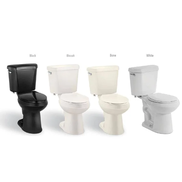 Glacier Bay 2-Piece 1.28 GPF High Efficiency Single Flush Elongated Toilet in Bone