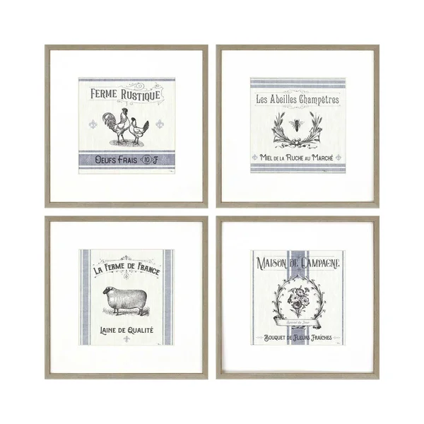 French Farmhouse, Set/4, Paragon 14134