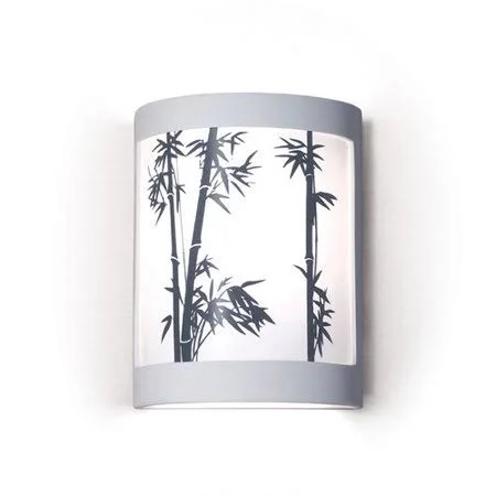A19 Silhouette Konishi 1-Light Wall Sconce - Finish: Dusty Teal Acrylic - Wet Location Compatible: Yes, Diffuser: No