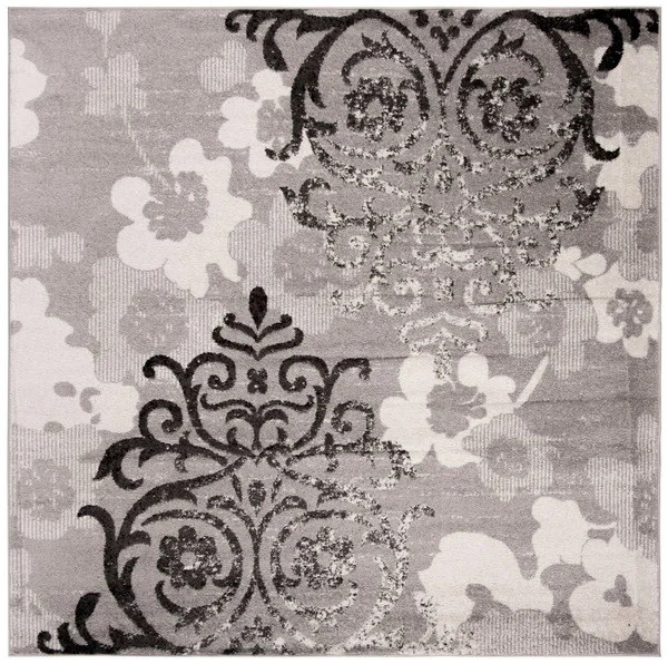 Safavieh ADR114B Adirondack Silver - Ivory Area Rug - 10& x 10& Square