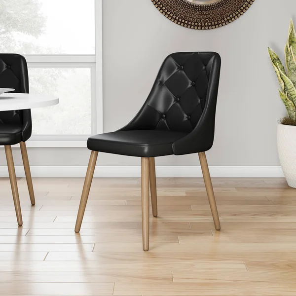 Carson Carrington Arvika Tufted Mid-Century Modern Dining/ Accent Chair (Grey)
