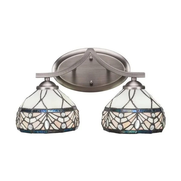 Toltec Lighting 552-GP-9185 Zilo - Two Light Bath Bar Graphite Finish