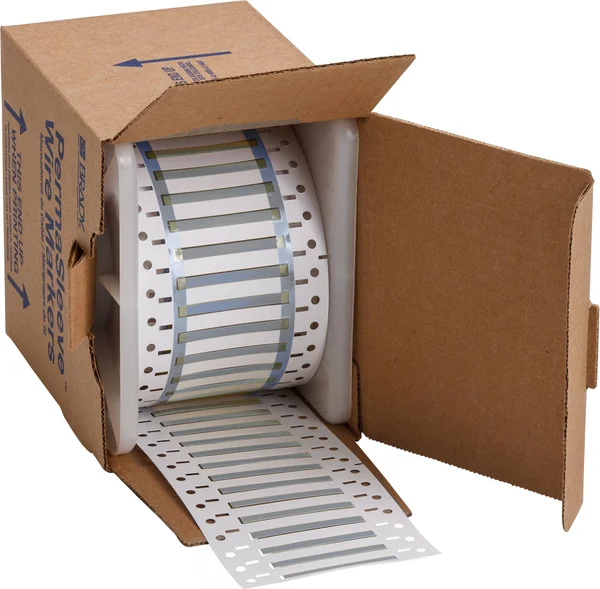 Brady PS-187-150-GY-S-2 Wire Marker, Wire Sleeve, PermaSleeve, Gray