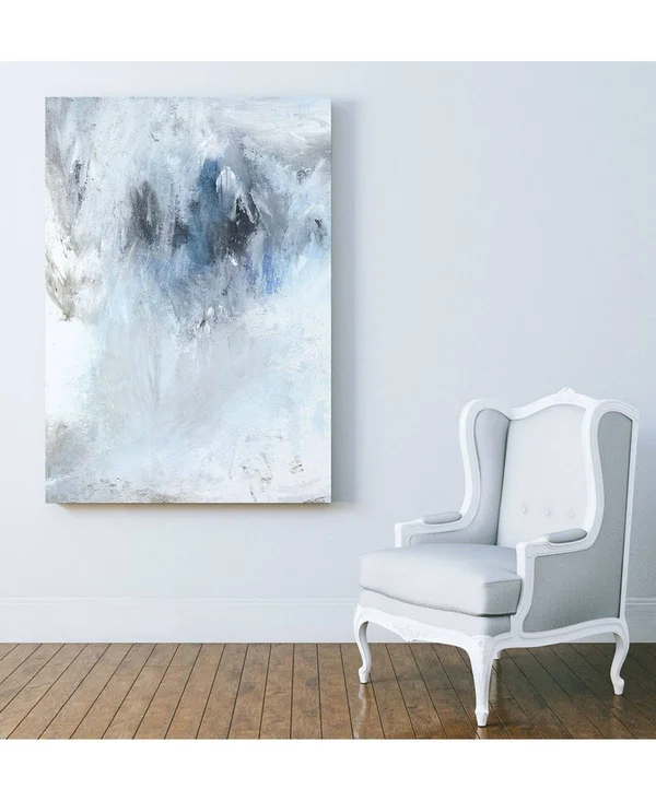 CLICART 22 in. x 28 in. Winter Wonderland II by Pi Studio Wall Art - White/ Blue