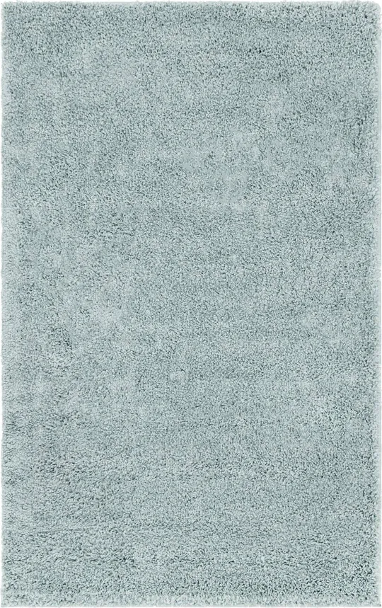 Soft Solid Shag Sage Green 3x5 Accent Rug