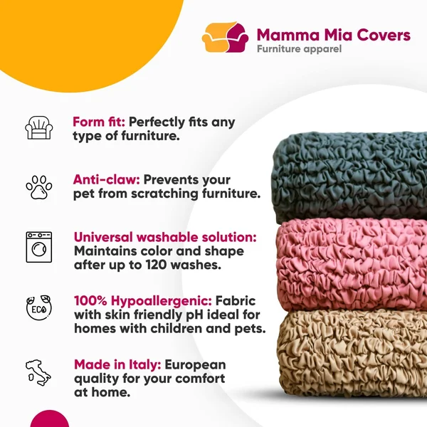 2 Seater Recliner Slipcover - Microfibra Collection