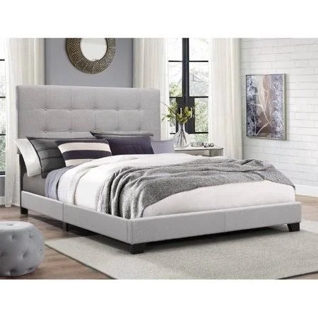 Crown Mark Florence Gray Panel Bed, Multiple Sizes Queen