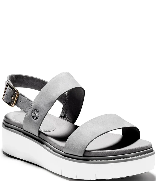 Timberland Safari Dawn 2-Band Sandal 6.5 Women's Grey