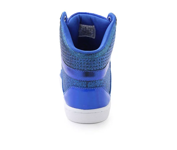 Women's Pastry Pop Tart Glitter High Top Sneaker - Size: 10, Blue
