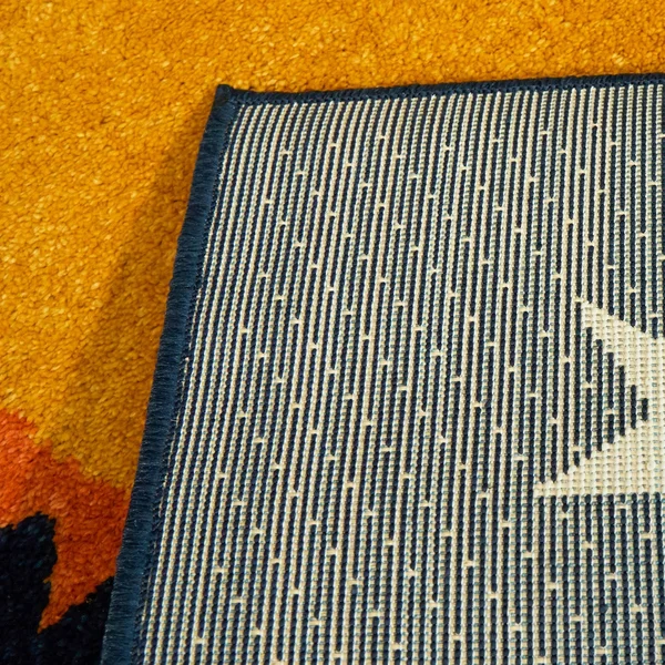 Mod-Tod Planet Border Kids Area Rug - 5&3x22 x 7& - Navy Blue