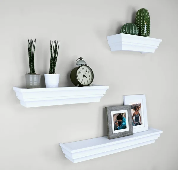 Ballucci Victorian Wall Ledge and Shelf, 12 inch, 16 inch, 24 inch, Set of 3, White
