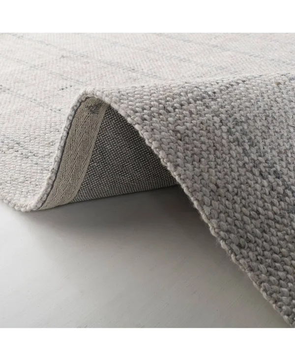 Lauren Ralph Lauren Tamworth Check LRL6450C Silver 5' x 8' Area Rug - Silver