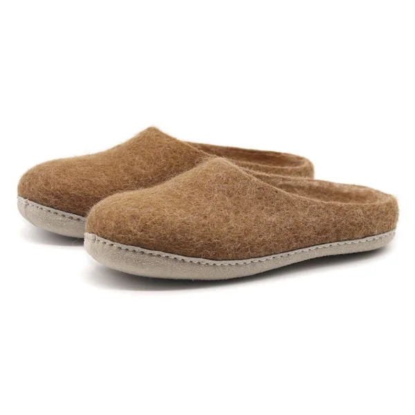 Nootkas Women's Astoria Wool House Slippers - Size: 41, Brown