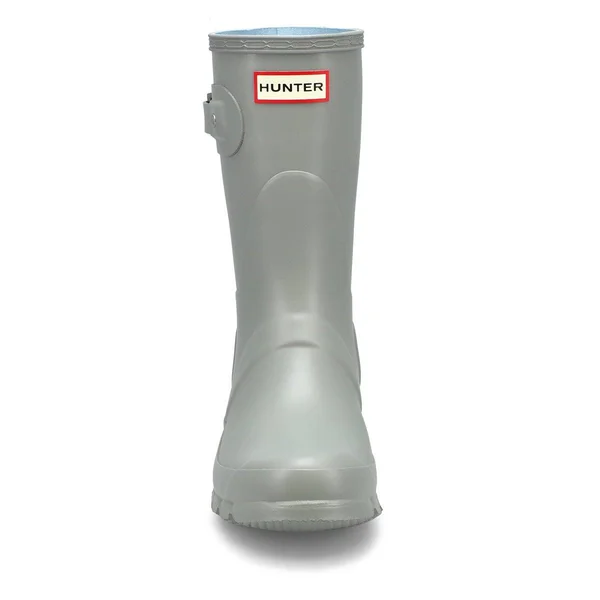 Hunter Original Short Women's Rain Boots Tundra Grey : 9 M