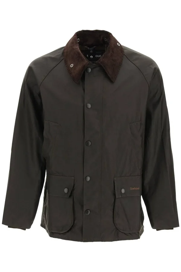 Barbour Bedale Classic Jacket in Waxed Cotton 44 Brown - Green Cotton