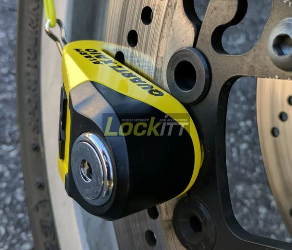 Oxford Quartz Alarm Xa10 Disc Lock, Yellow