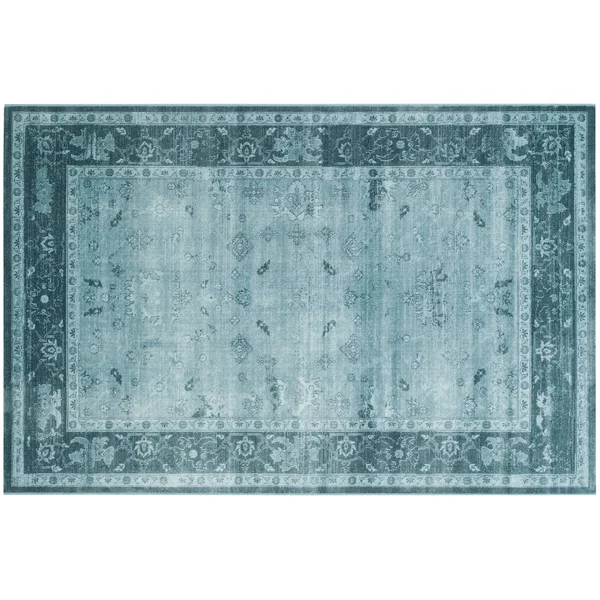 Safavieh Vintage Light Blue/Dark Blue 8 ft. x 11 ft. Area Rug