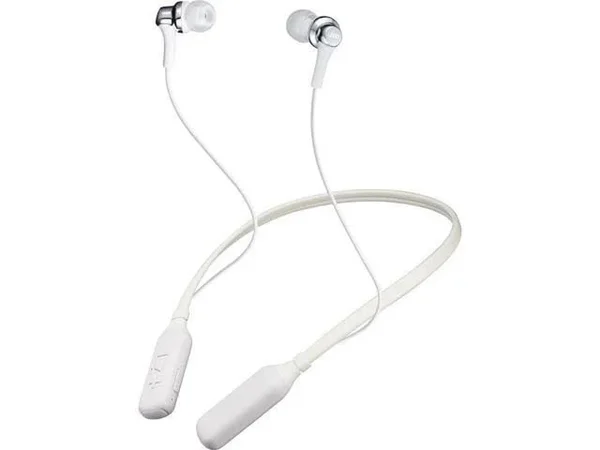 JVC HAFX42BTWE Premium Sound Wireless Bluetooth Earphones with Neck Band Support White