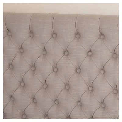 Christopher Knight Home Jezebel Adjustable Button Tufted Headboard - Light Beige, Full/Queen