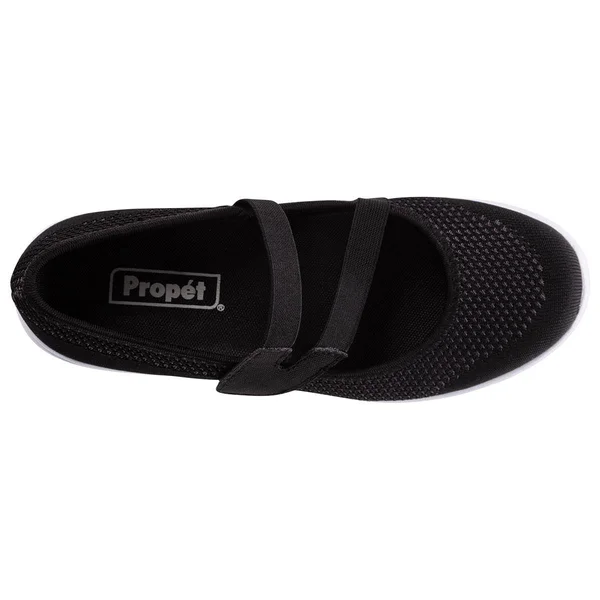 Propet Women's TravelWalker Evo Mary Jane - Size: 7.5, Black Mesh