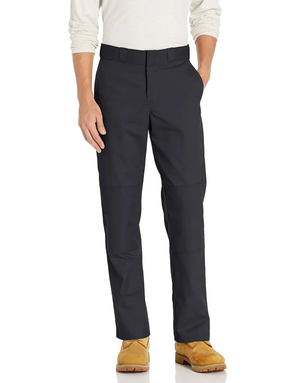 Dickies Flex Relaxed Fit Straight Leg Double Knee Work Pant - Black