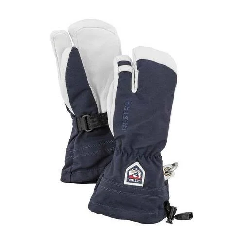 Hestra Army Leather Heli Ski Jr 3-Finger - Red