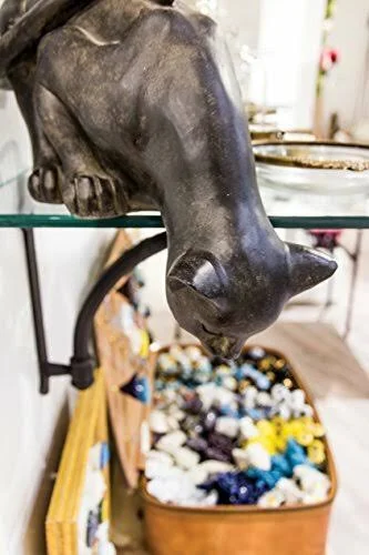 Abbott Collection Cat Peering Over Edge Figurine
