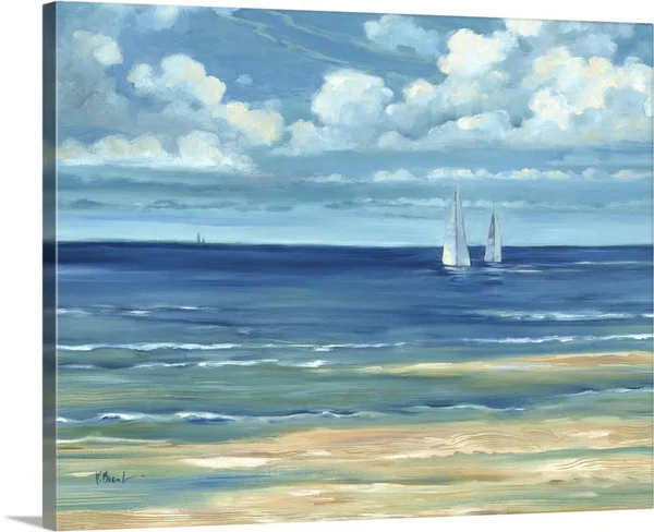 Summerset Sailboats, Canvas Wall Art, 30x24, Great Big Canvas