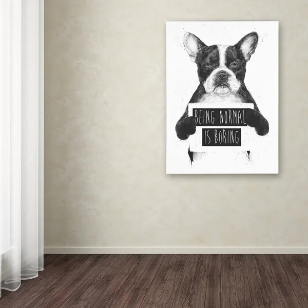 Trademark Fine Art Balazs Solti 'Being Normal Is Boring' Canvas Art - 35 x 47