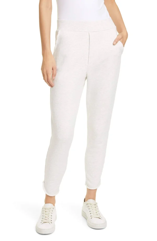 Frank & Eileen TeeLab Tulip Ankle Sweatpant White S