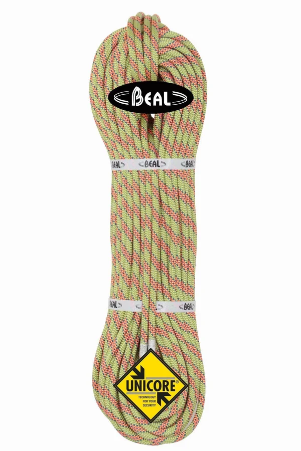 Beal Cobra II Unicore 8.6MM 60M Dry Cover Green - Mens/Womens Climbing Equipment, Size 60 m - Color Anis
