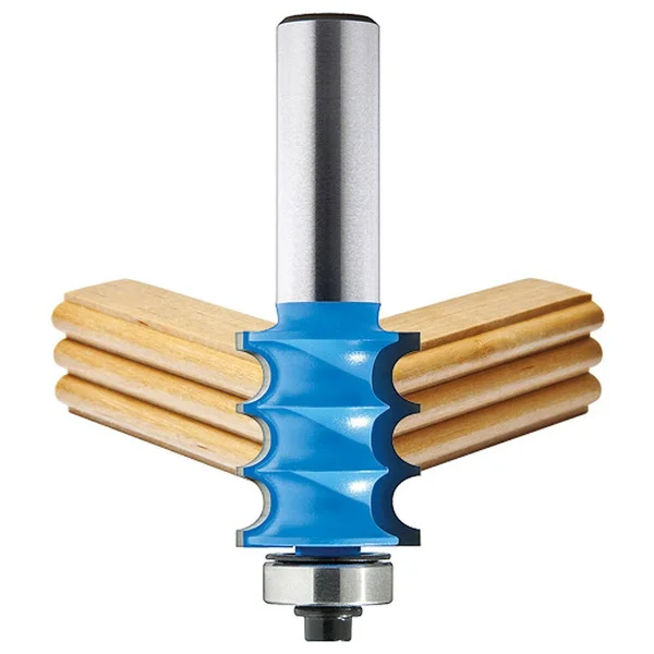 Rockler Triple Bead Router Bit - 7/8x22 Dia x 1x22 H x 1/2x22 Shank 21116