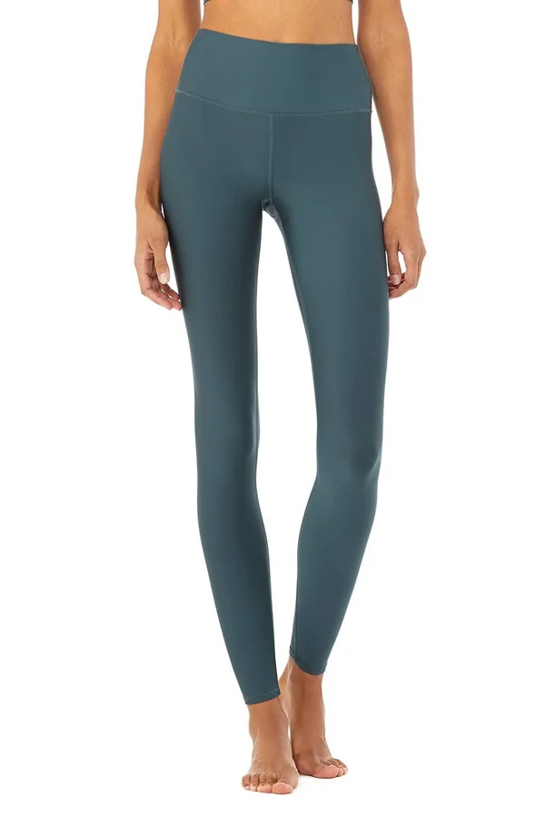 Alo Yoga - High-Waist AirLift Legging in Deep Jade, Size: Large