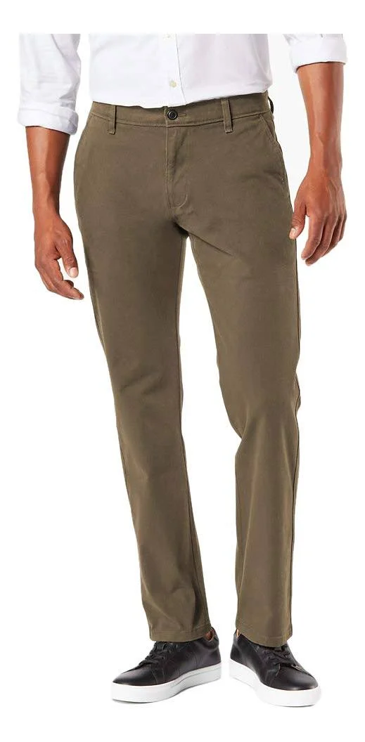 Dockers Men's Straight Fit 360 Flex Ultimate Chino Pants - Leather Brown 34x34
