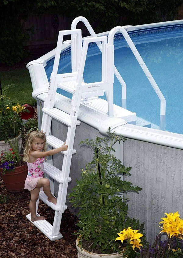 Blue Wave NE126 Easy Pool Step with Outside Ladder