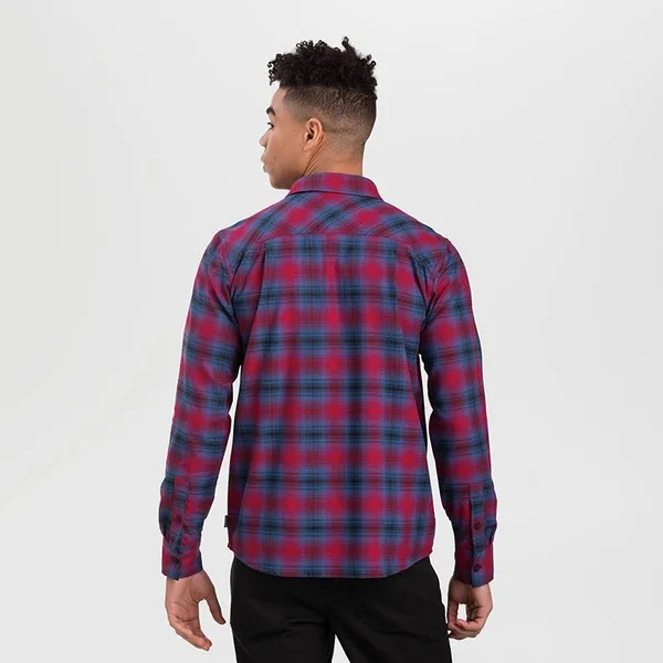 Outdoor Research Sandpoint Flannel Shirt - Men's Classic Blue Plaid, S