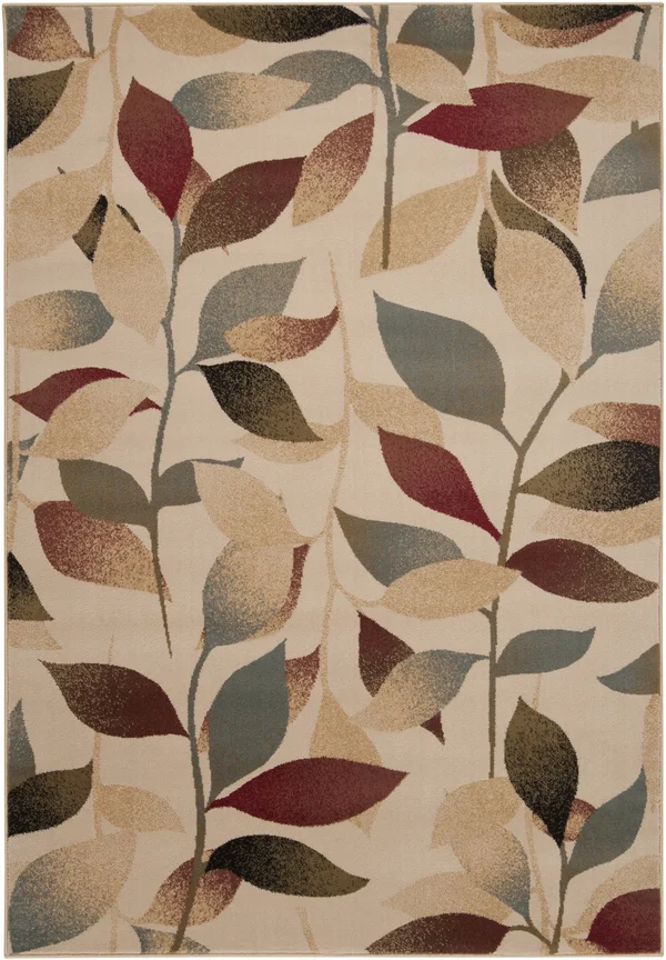 Transitional BHS-0058098 Turkish Poly Beige Floral Rug - 10' x 13'