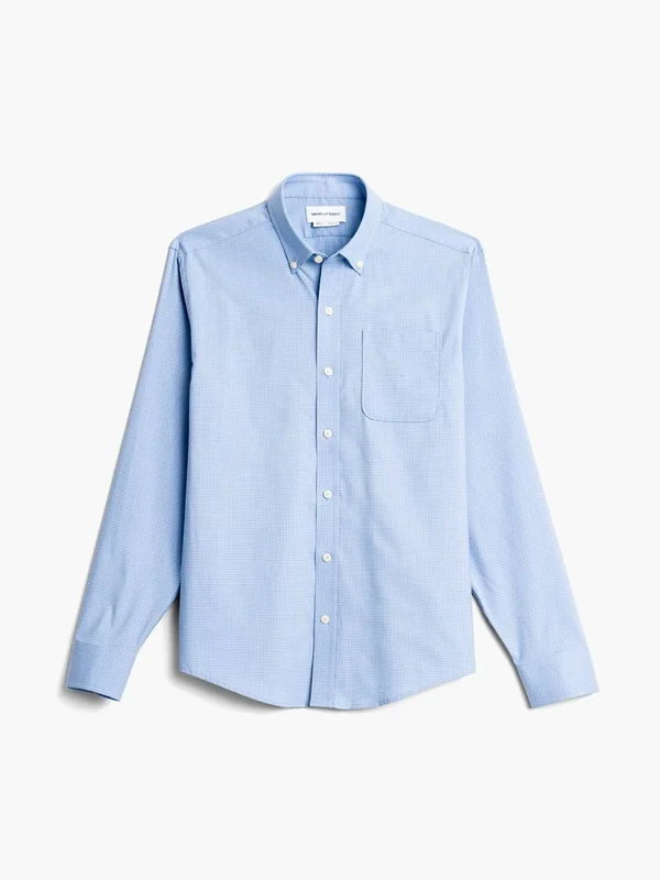 Men's Aero Button-Down - Chambray Mini Grid, Standard, XL
