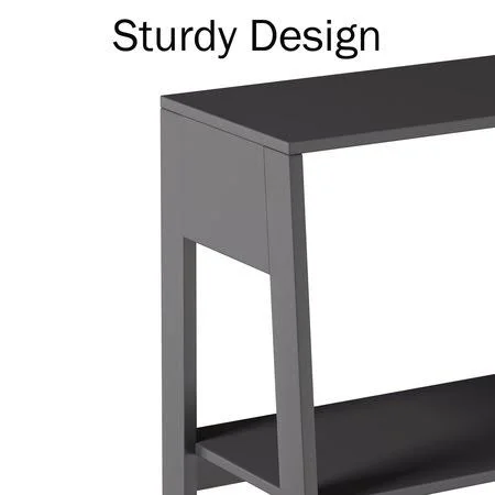 Hastings Home 471355Mzh Ladder-Style 5-Tiered Bookcase - Gray