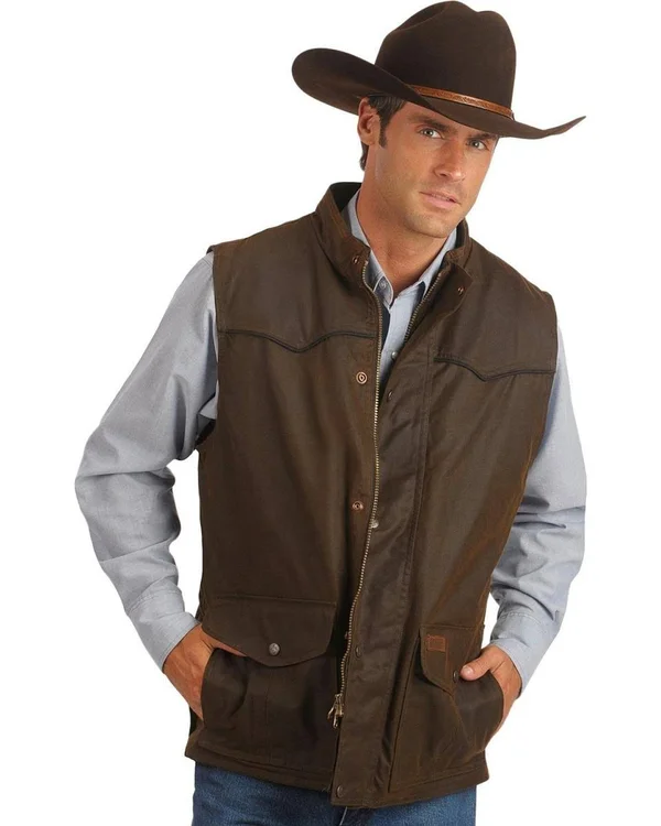 Outback Trading Men's Magnum Oilskin Vest