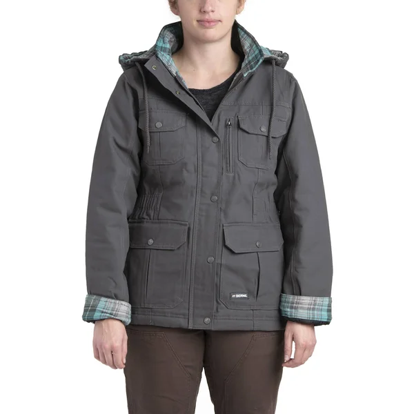 Berne Women's Quilted Flannel-Lined Washed Barn Coat