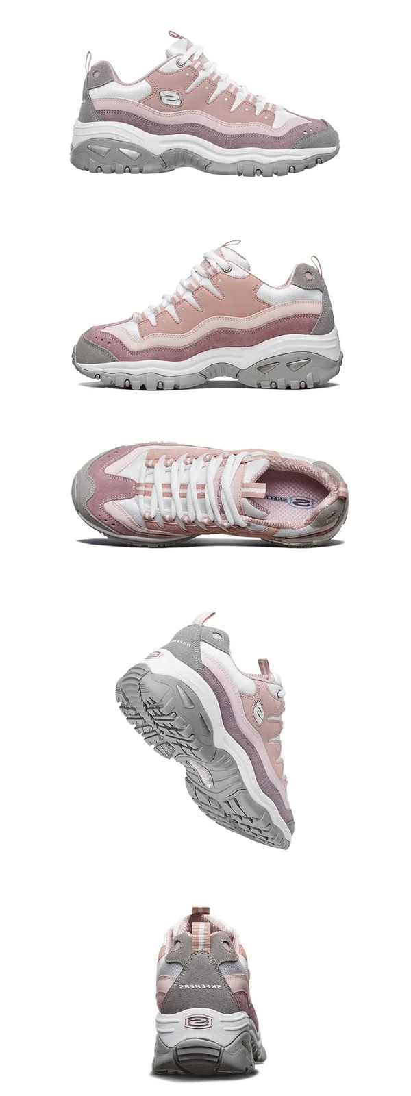 Skechers Women's Energy Ocean Tide Sneaker, Pink/Purple