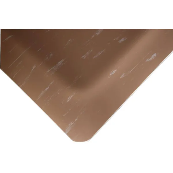 Rhino Anti-Fatigue Mats Marbleized Tile Top Anti-Fatigue Brown 2 ft. x 32 ft. x 1/2 in. Vinyl Commercial Mat