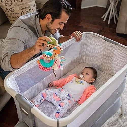 Bed Side Crib for Baby - Sleeper Bassinet Includes Travel Case, Mattress, Sheet, and Urine Pad - Keep Newborn Babies Close When