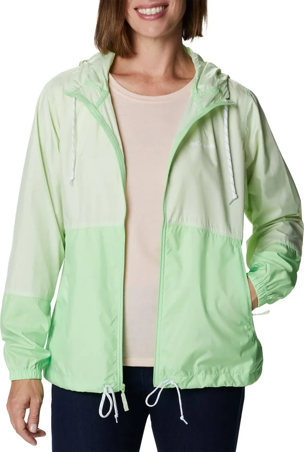 Columbia Flash Forward Windbreaker - Women's Light Lime/Lime Glow, XL